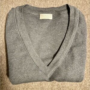 Brunello Cucinelli Gray Top, Size Small